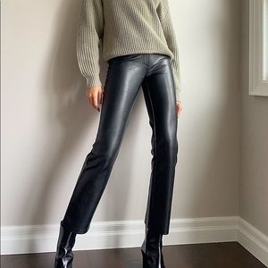 Aritzia Wilfred Free Melina Vegan Leather Pant